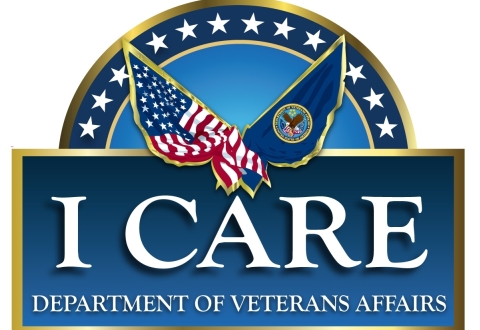 VA logo for Integrity, Commitment, Advocacy, Respect, Excellence, known as ICARE